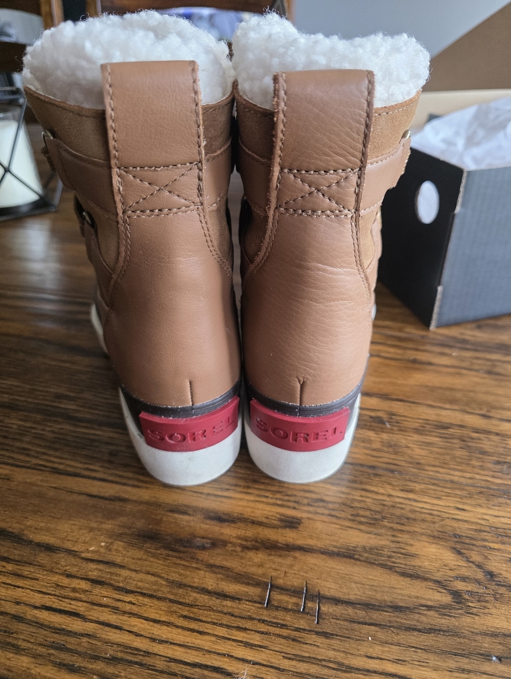 Sorel Joan of Arctic Next Boot (waterproof) Tan Faux-Shearling Winter Boots - Picture 6 of 8